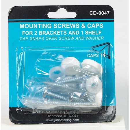 Knape & Vogt John Sterling Pro HD 1-1/4 in. L X 1-1/4 in. D Powder Coated Steel Closet Hardware CD-0047